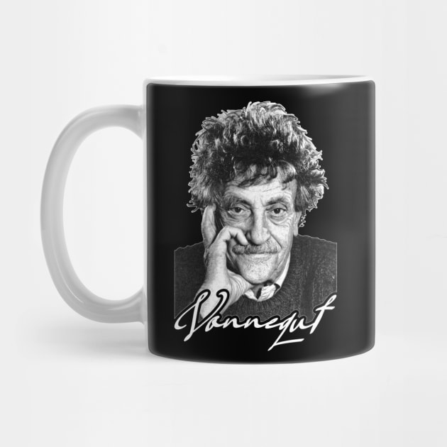 Vonnegut Black and White by darklordpug